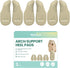 Welnove Arch Support Inserts for Plantar Fasciitis - Self Adhesive Gel Arch Supports for Flat Feet and Foot Pain Relief