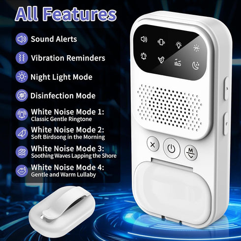 MIRAIWATIMO 2026 8 Upgraded Wireless Bed Wetting Alarm for Boys & Girls and Older Kids, Bedwetting Alarm with Modes
