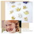 JIALEEY Hair Braid Rings, 50PCS Hair Loops Clips Gold Ring Shell Leaves Star Conch Snowflake Pendant Charms Set Hair