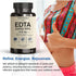 EDTA Capsules 1500mg per Serving - USA Made Liver Support with Kale Extract, 90 Capsules, 45 Servings