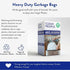 Clean People Trash Bags, Tall Drawstring Kitchen Garbage Bags, 13 Gallon Capacity, 60 Bags, Unscented