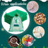 PH PandaHall 100pcs Organza Bags, 5x7 inch Jewelry Pouches, Gift Bags, Sheer Bag with Drawstring, Green Mesh Bag