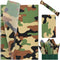 100 Sheets 20 x 14 Inches Camo Tissue Paper for Gift Wrapping, Green Black Camouflage for Birthday Camping Party