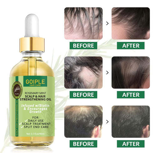 Organic Rosemary Oil for Hair Growth, 3.1 FL OZ - Pure Natural Scalp Treatment with Essential Oils