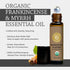 Organic Frankincense & Myrrh Essential Oil Roll On 10 ml - 100% Pure USDA Certified Aromatherapy for Stress Relief