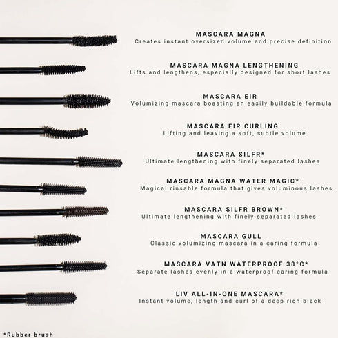Mascara Eir Curling, Curl Boosting Lengthening Lash Enhancer, Creamy Volumizing Mineral Formula, 0.40 oz