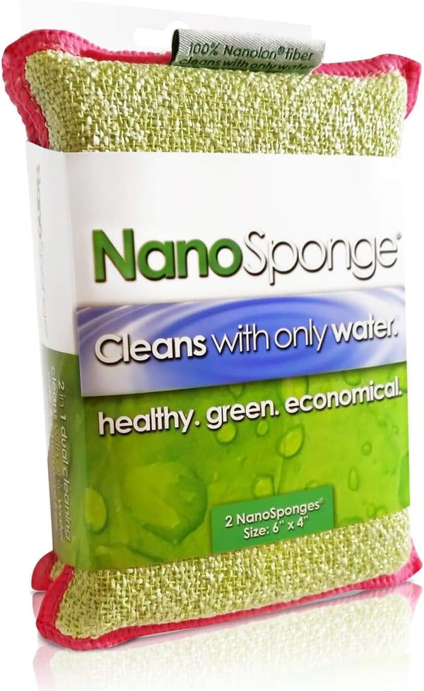 Life Miracle Nano Sponge Cleaning Sponges. Supersized Everyday Heavy Duty Household Kitchen and Dish