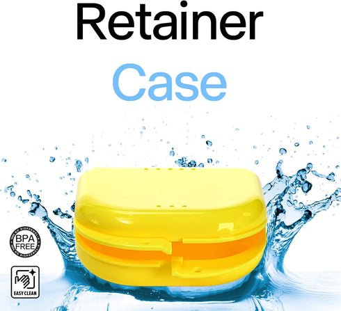 ZENFUN 40 Packs Retainer Case with Vent Holes - Dental Storage Container Box for Aligners, 8 Colors