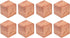PinzqTrading 8 Pcs Rosewood Essential Oil Diffuser, Wood Aromatherapy Diffuser for Car Bedroom Office, Natural Wood