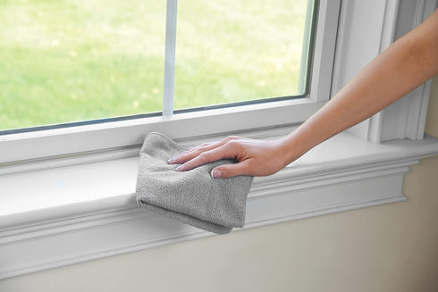 Rubbermaid All Purpose Microfiber Cleaning Cloth Towels, 50 Pack, 14"x14", Non-Scratch, Reusable for Home and Kitchen