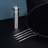 Ninelimi 12 Set Pieces Portable Stainless Steel Pocket Reusable Metal Toothpicks with Holder for Outdoor Picnic Camping