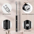 2 Pack USB Rechargeable Electric Candle Lighter - Flameless Windproof Arc Lighter with Flexible Neck (Black & Silver)