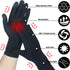 2 Pairs Full Finger Copper Arthritis Gloves with Touchscreen Tip, Compression Gloves for Women Men, Relief for Rheumatoid, Osteoarthritis, Carpal Tunnel, Hand Pain, Tendonitis, Computer Typing (M)