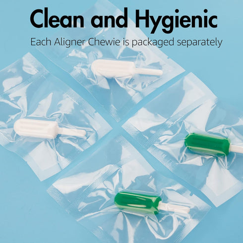 Chewies for Invisalign Aligner, 10 PCS Silicone Chewies with Grip Handles for Braces
