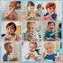 Papablic Toddler Sonic Electric Toothbrush for Ages 1-3, Cute Penguin Cover, Smart LED Timer, 2 Brush Heads