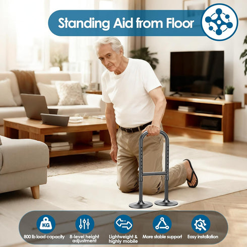 ZESTEFY 8 800lb Stand Assist Aid for Elderly, Level Height Adjustable Standing Assist Devices, Capacity Standing Aids