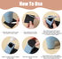 Matwsec 2 4 mm Pairs Shoe Heel Repair Rubber Pads, Cuttable Square Boot Heel Replacement, Anti-Slip Shoe Heel Repair