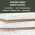 Plant-Based Kitchen Sponges, Eco-Friendly Biodegradable Sisal Hemp Sponges for Dishes, 12 Count