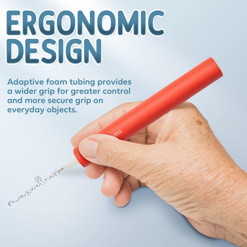 Foam Grip Tubing for Utensils, 9 PC 8" Handles for Adaptive Grip, Fits Most Utensils and Pens