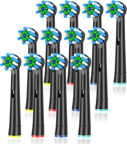 Replacement Brush Heads for Braun Oral b, Compatible with Pro 1000/2000/3000/5000/6000, 12 Pcs