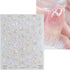 JMEOWIO 3D Embossed Aurora Butterfly Nail Art Stickers, Self-Adhesive 5D Decoration Accessories, 1 Sheet