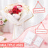 25 Sheets Flower Wrapping Paper - White Waterproof Floral Paper for Gift Box Packaging and DIY Crafts