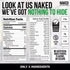 Naked Vanilla Whey Protein 1Lb: All Natural Grass Fed Whey Powder with Vanilla & Coconut Sugar, 12 Servings, GMO-Free