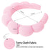 WHAVEL 3 Pack Spa Headband Skincare Headbands, Makeup Headband Sponge Terry Cloth Headbands Face Wash Headband Puffy Hair Band for Washing Face Women Girls (Pink)