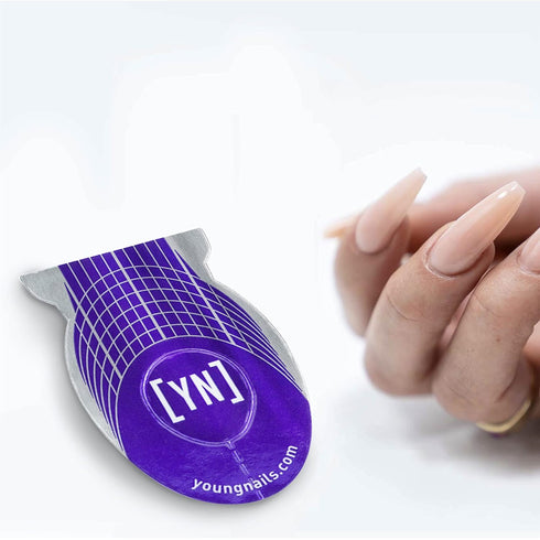 Young Nails Yni Artistic Nail Forms, 500 Count, Salon Quality for False Nails, Easy Guides for Strong Nails
