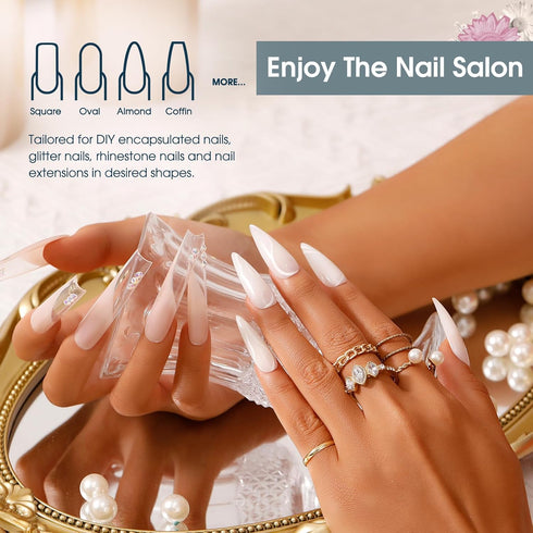 ROSALIND 2 oz White Poly Nail Gel for Nails Opal Extension, Builder for Nail Art Decoration, Acrylic Hard Gel Need UV