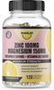Zinc 100mg, Magnesium Glycinate 150mg, Vitamin D3 5000 IU, Vitamin C 500mg - Immune Support