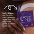 Pack 10 Lucky Wipes For Men, Individually Wrapped - pH Balanced Flavored Intimate Wipes - of (Strawberries and Cream)