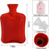 Set 2 2 WUWEOT of Hot Water Bottle with Soft Cover, Liter Rubber Water Pad, Hot Compress Bag and Cold Therapy Bag