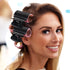 Hot Roller Clips Hair Curler - Replacement Claw Clips for Women Girls Hair Section Styling (12 Pieces, Black)