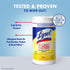 Pack 4 Lysol Disinfectant Wipes, Multi-Surface Antibacterial Cleaning Wipes, For Disinfecting and Cleaning, Lemon