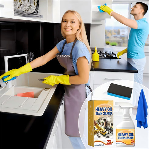 Wanban 2pc Heavy Duty Degreaser Cleaner Spray - Kitchen Heavy Oil Clean for Stubborn Oil Stains, All-Purpose Cleaner