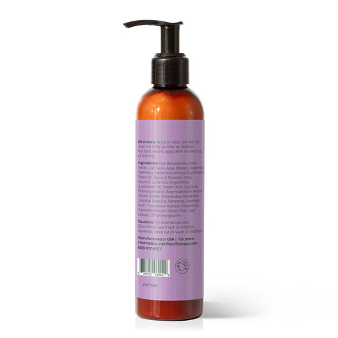 Plant Therapy Lavender Body Lotion with Aloe and Shea, 8 oz - Hydrate and Nourish Skin with Botanical Ingredients