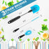 Rkddo 12.2 inch Set 3-in-1 Bottle Brush of ThreeWashable Coffee Cups, Water Bottles, Baby Bottles, Straws, to-go Cups