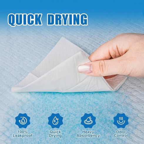VISRIE 30 36 (50 Count), Bed Pads Disposable Adult x Super Absorbent Disposable Underpads, Ultra Thick for Heavy