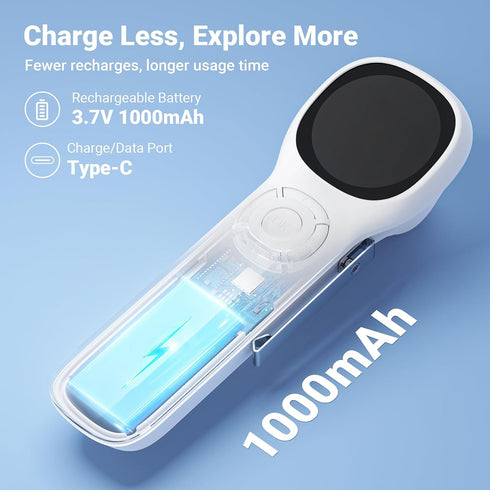 ScopeAround 1.45" 3.9mm 6 Otoscope with Light, IPS Display Digital Otoscope, Ear Camera with Ear Wax Removal Tools, Ear