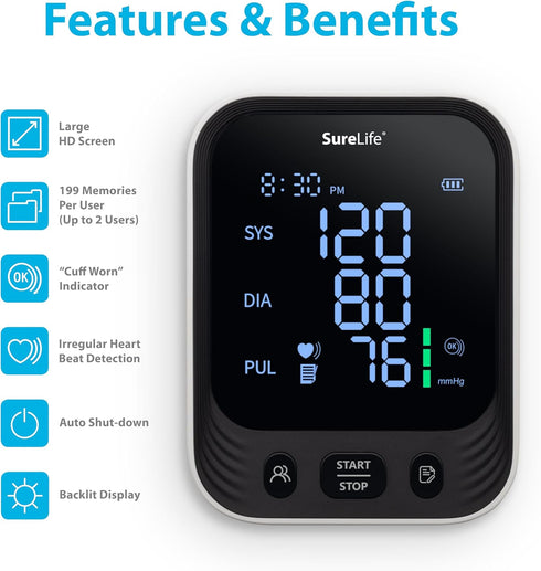 SureLife Universal Size Arm Blood Pressure Monitor