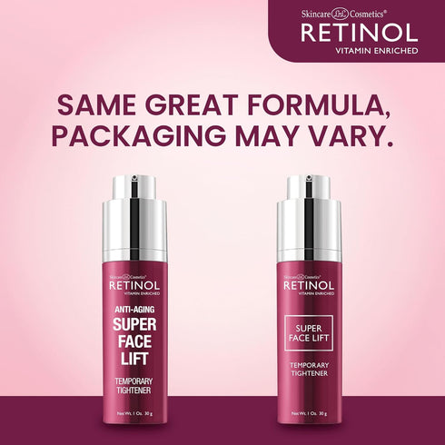 Retinol Super Face Lift, Infused with Vitamins C & E, Visibly Firms and Tightens for a Younger Look, Beauty Quick-Fix