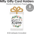 Set 8 Big Dot of Happiness Easter Gift Card Holders, Religious, Bunny Money Envelopes Double-Sided Cardstock Sleeves
