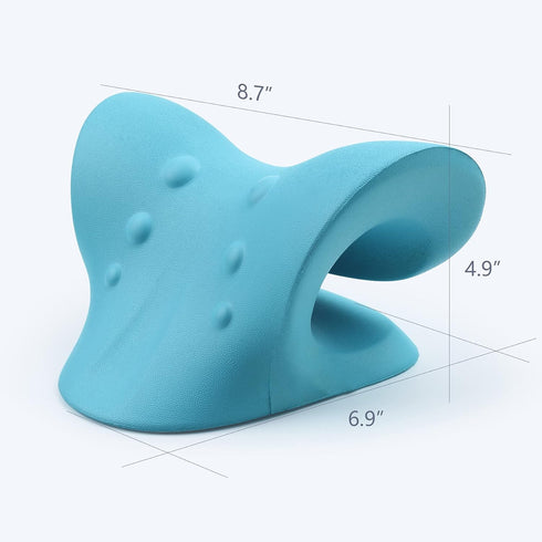 RESTCLOUD Neck and Shoulder Relaxer, Cervical Traction Device for TMJ Pain Relief, Chiropractic Pillow Neck Stretcher