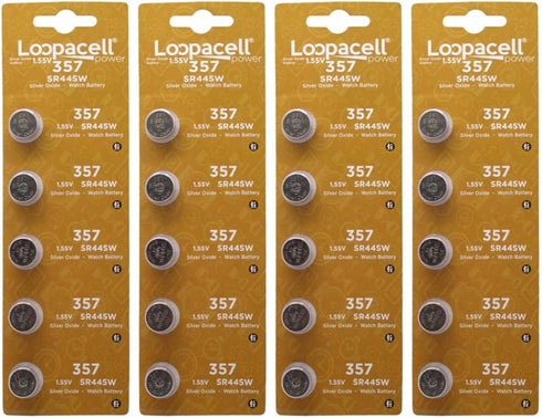 LOOPACELL 20 357 SR44 Silver Oxide Watch Electronic Battery