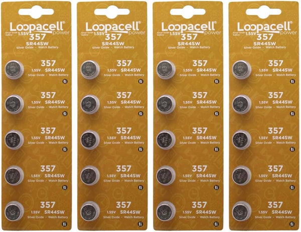 LOOPACELL 20 357 SR44 Silver Oxide Watch Electronic Battery