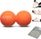 Peanut Massage Ball - Double Lacrosse and Peanut Ball Therapy | Trigger
