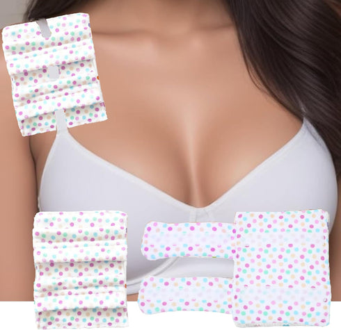 2PCS Bra Strap Pad Protector - Port Pillows for Chemo Patients, Recovery Cushion for Chest Support (Dots)