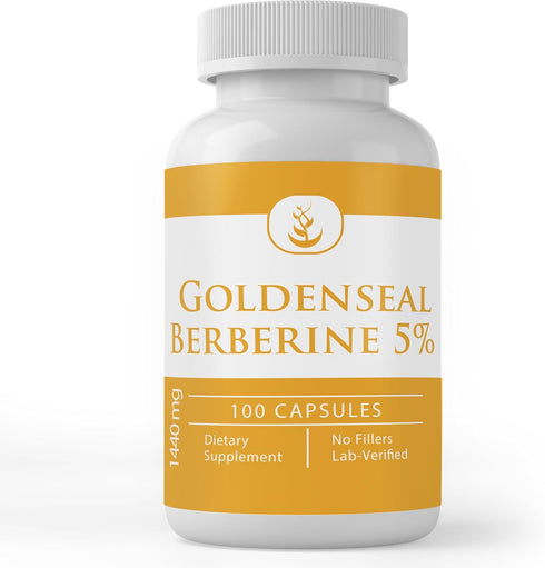 Pure Original Ingredients Goldenseal Berberine, Always Pure, Lab Verified (100 Count)