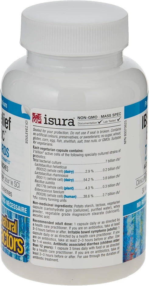 Natural Factors Reliefbiotic, 30 CT